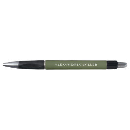 Personalisierter, moderner Pen, grün und weiß Kugelschreiber