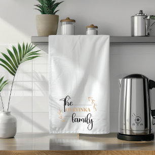 Personalisierter, moderner und anspruchsvoller Fam Geschirrtuch