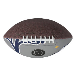 Personalisierter moderner Waldbaum und Stern Football