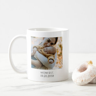 Personalisierter Mom Established Foto Kaffeetasse