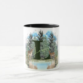 Personalisierter Monogram Letter L Tasse