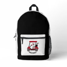 Personalisierter Monogram Name Golf Cart