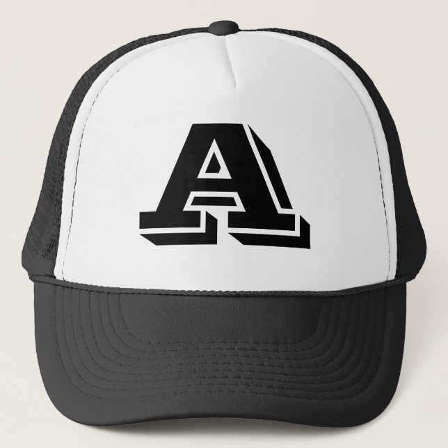 Personalisierter Monogram Trucker Hat Truckerkappe (Vorderseite)