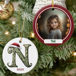 Personalisierter Monogram Weihnachtsschmuck