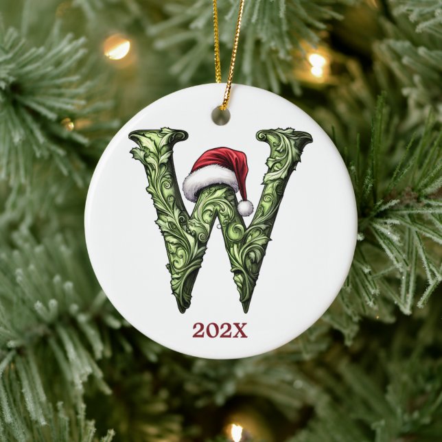 Personalisierter Monogram Weihnachtsschmuck (Baum)