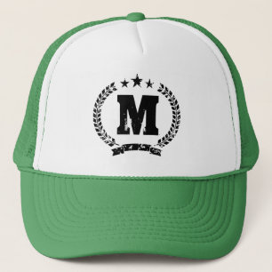 Personalisierter Monogramm-Baseballhut Sportkapp Truckerkappe