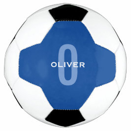 Personalisierter Monogramm blauer Name Fußball