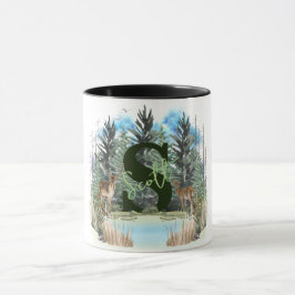 Personalisierter Monogramm-Buchstaben S Tasse