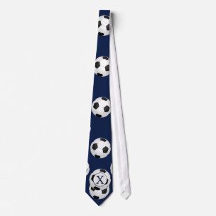 Personalisierter Monogramm-Fußball-Ball-Sport Krawatte