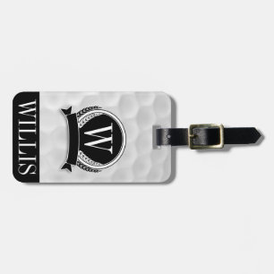 Personalisierter Monogramm-Golf-Ball-Gepäck-Umbau Gepäckanhänger