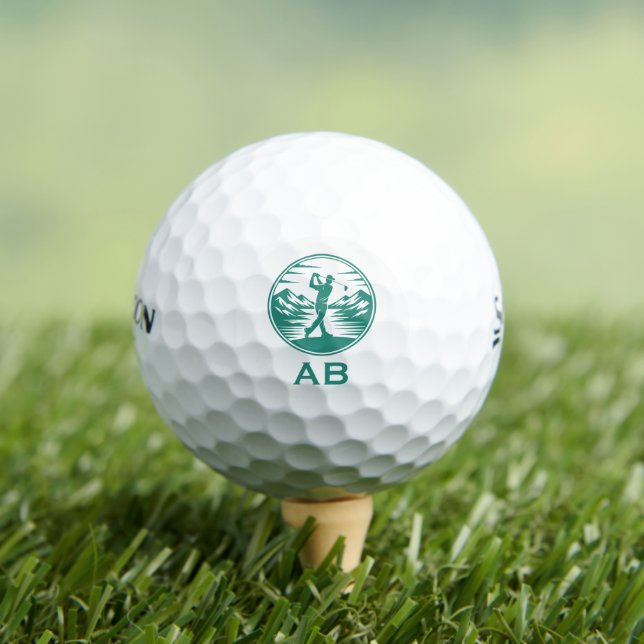 Personalisierter Monogramm-Golf Golfball (Insitu T-Shirt)
