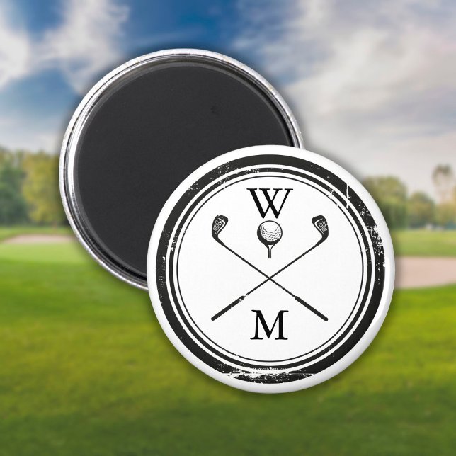 Personalisierter Monogramm-Golf Magnet (Von Creator hochgeladen)