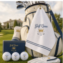 Personalisierter Monogramm-Golfball GOLF QUEEN
