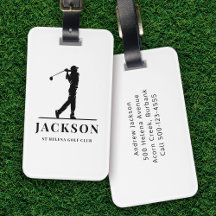 Personalisierter Monogramm-Golfer