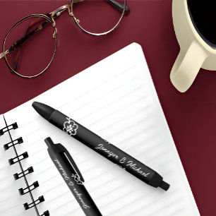 Personalisierter Monogramm-Hochzeitsstift GASTGE Kugelschreiber