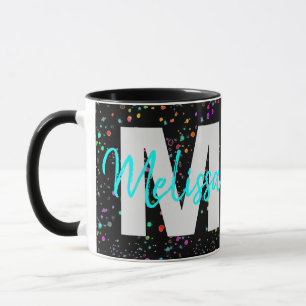 Personalisierter Monogramm-Kaffeebecher Tasse