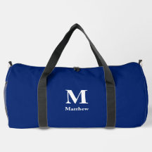 Personalisierter Monogramm Name blau