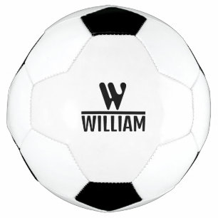 Personalisierter Monogramm-Name Fußball