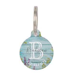 Personalisierter Monogramm-Name Haustiermarke