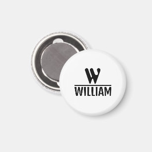 Personalisierter Monogramm-Name-Magnet Magnet