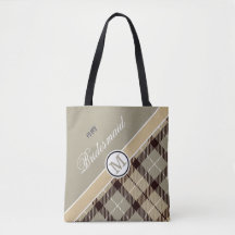 Personalisierter Monogramm Name Niedlich Tartan Br