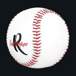 Personalisierter Monogramm Name White Baseball<br><div class="desc">Personalisierter Monogramm Name White Baseball. Baseball mit Vorname und Nachname Initial auf dem Hintergrund. Klicken Sie auf die Schaltfläche Design bearbeiten,  um eine andere Schriftart- oder Textfarbe auszuwählen. Sie können auch die Hintergrundfarbe ändern. Sie können sich gerne an Designer wenden,  um Änderungen vorzunehmen.</div>