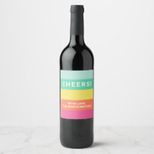 Personalisierter Monogramm-Rainbow-Sherbet-Farbblo