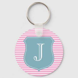 Personalisierter Monogramm-Schlüsselanhänger   A Schlüsselanhänger