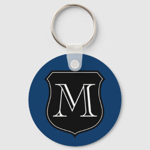 Personalisierter Monogramm-Schlüsselanhänger mit Schlüsselanhänger