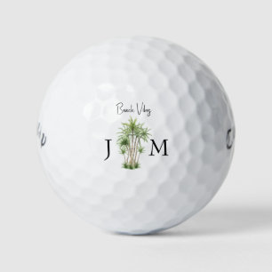 Personalisierter Monogramm Tropischer Titleist Pro Golfball