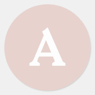 Personalisierter Monogramm-Umschlag Aufkleber