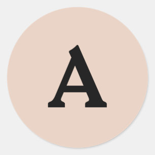 Personalisierter Monogramm-Umschlag Aufkleber