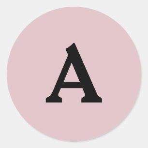 Personalisierter Monogramm-Umschlag Aufkleber