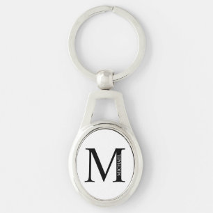 Personalisierter Monogramm- und Name-Schlüsselanhä Schlüsselanhänger