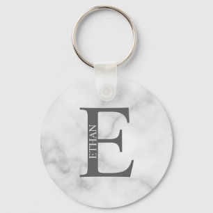 Personalisierter Monogramm- und Namensanhänger Schlüsselanhänger