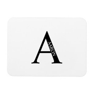 Personalisierter Monogramm- und Namensmagnet Magnet