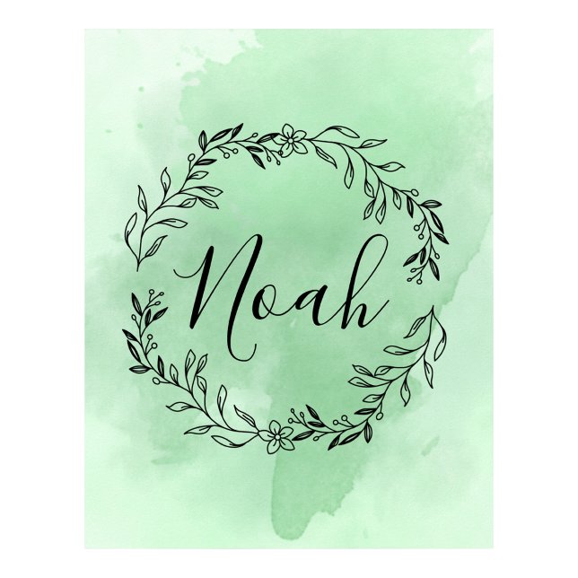 Personalisierter Monogramm-Wandschmuck Poster (Personalized Monogram Wall Decor)