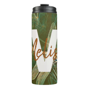 Personalisierter Monogramm-Wärmebecher Thermosbecher