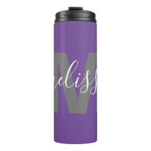 Personalisierter Monogramm-Wärmebecher Thermosbecher
