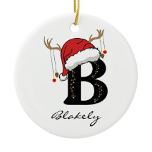 Personalisierter Monogramm-Weihnachtsschmuck für d