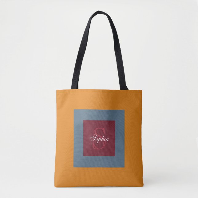 Personalisierter Monogramm-Winter Tasche (Vorderseite)
