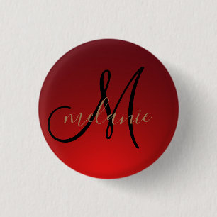Personalisierter Monogrammname Button