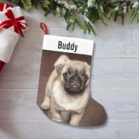 Personalisierter Mops Dog Foto und Ihr Mops Dog Na