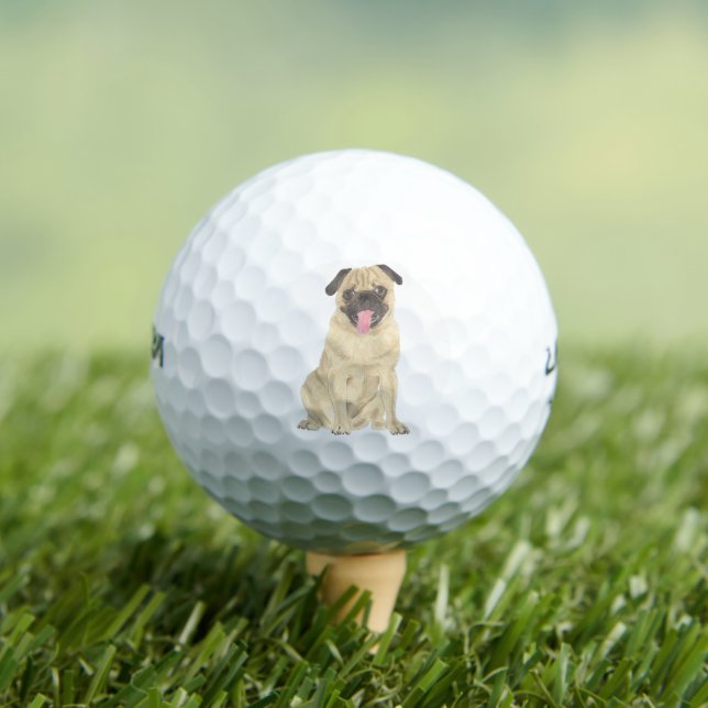 Personalisierter Mops Golfball (Insitu T-Shirt)