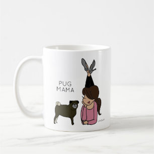 Personalisierter Mops Mama-Kaffee-Tasse Kaffeetasse