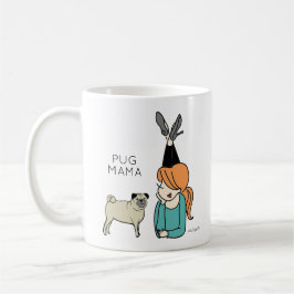 Personalisierter Mops Mama-Kaffee-Tasse Kaffeetasse