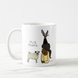 Personalisierter Mops Mama-Kaffee-Tasse Kaffeetasse