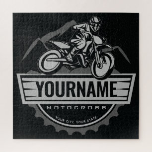 Personalisierter Motocross-Fahrer Dirt Bike Hill R