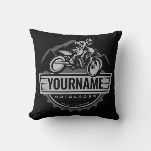 Personalisierter Motocross Rider Dirt Bike Racing Kissen