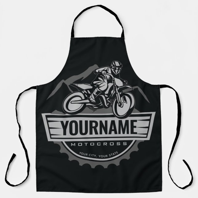 Personalisierter Motocross Rider Dirt Bike Racing Schürze (Vorderseite)